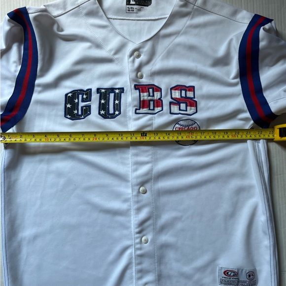 Vintage True Fan MLB Chicago Cubs USA Patriotic Baseball Jersey RARE Size XL - Picture 8 of 9